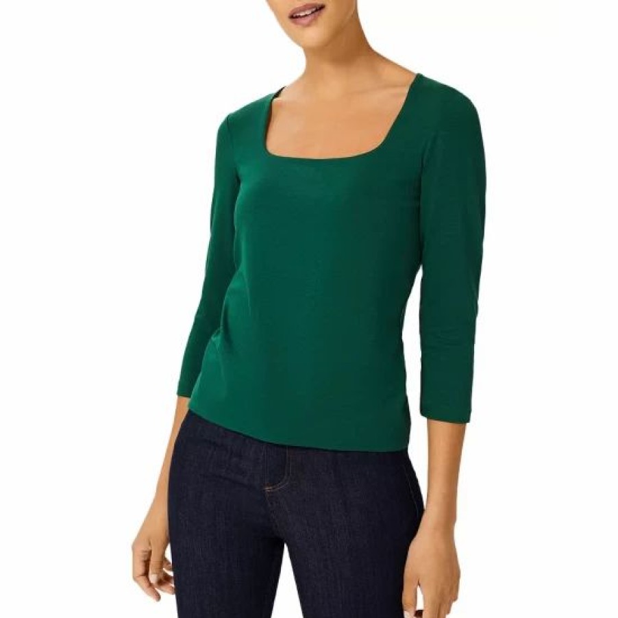 Top * | Best Deal Hobbs London Debbie Top Forest Green