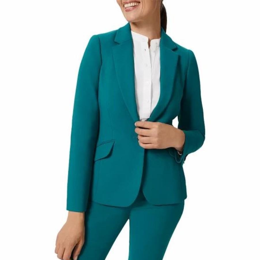 Blazers * | Buy Hobbs London Suki Blazer Lagoon Blue