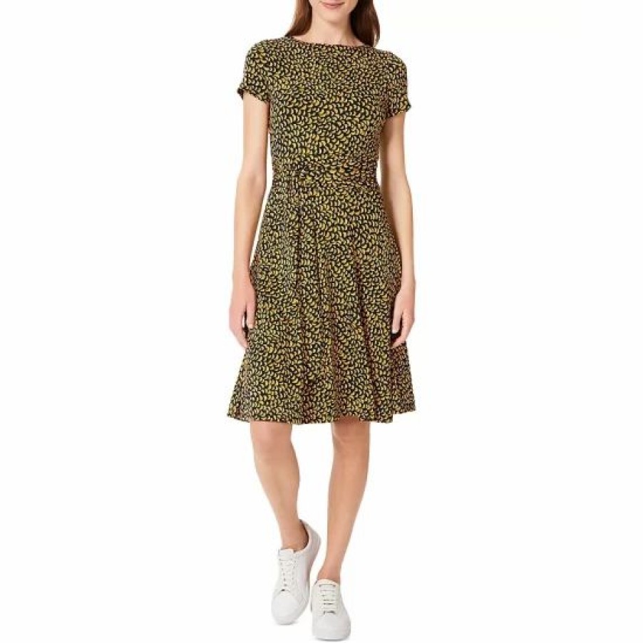 Dress * | Coupon Hobbs London Kimmi Jersey Dress Navy Ochre