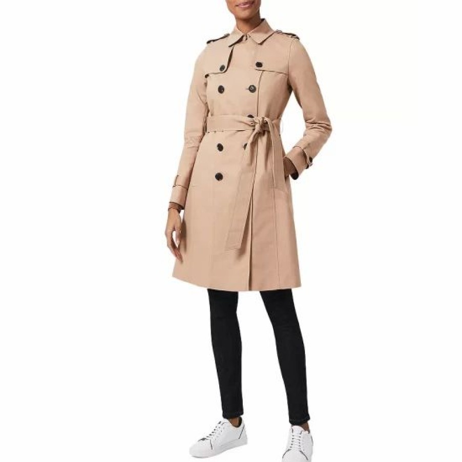 Coat * | Discount Hobbs London Saskia Trench Coat Tan