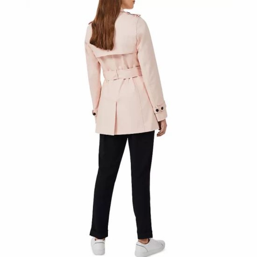 Coat * | Outlet Hobbs London Raegan Mac Trench Coat Pale Pink